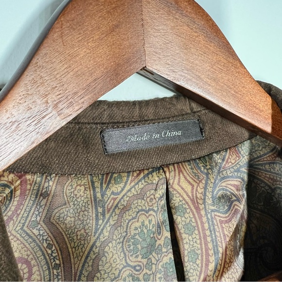 Lauren Ralph Lauren Sport Coat Men’s 44L Single Breast Faux Suede Blazer 110724 - Picture 2 of 16